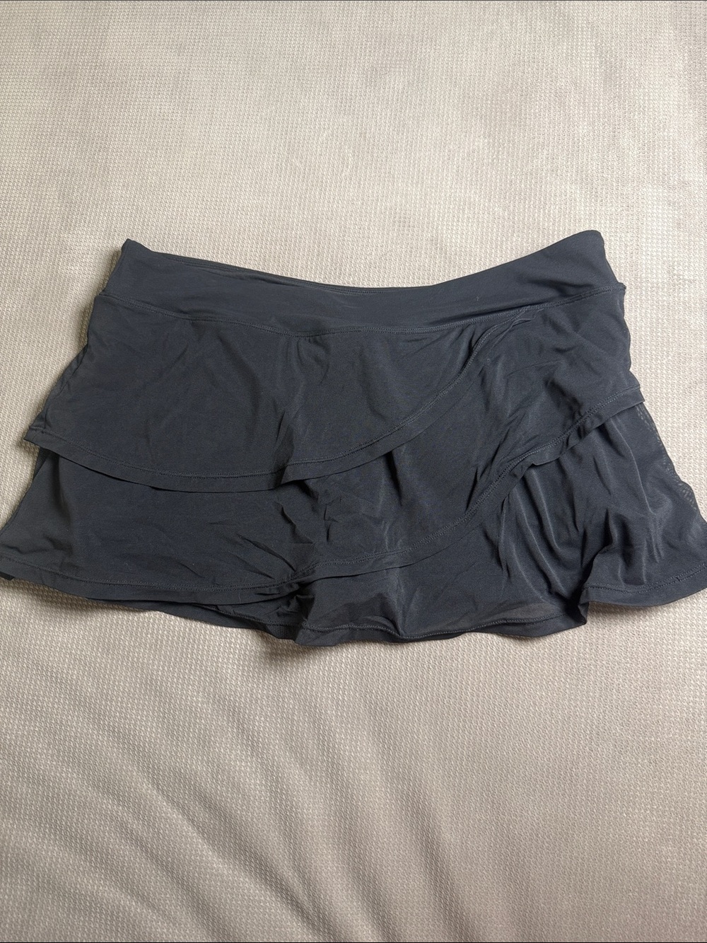 Women's Swim Black Layered Athletic Skort